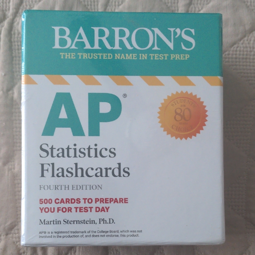 AP Statistics Flashcards - White and Teal